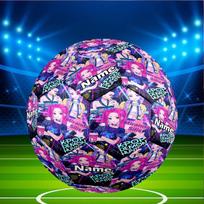 Custom Name Personalized KPop Demon Hunters-A Print Size 5 Soccer Ball Training & Match Football, for Team, Kicking, Gift for Football Enthusiasts Size 5 blue