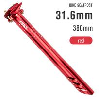 TANKE Mountain Road Bicycle Seatpost Ultralight Aluminum Alloy MTB Bike Seat Post Seat Tube 27.2/30.9/31.6mm*400mm Cycling Parts Red 31.6x380mm red