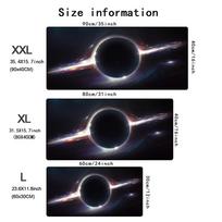 Interstellar Black Hole Mouse Pad Large Gaming Office Mousepad XXL Anti-slip Rubber Computer Desk Mat HD Gamer Long Mousepads 800x400x2mm