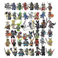 Ninjago 48-Piece Mini Figures Set, Action Figures Toys for Kids, Birthday Party Gifts for Boys Girls and Adult Collectors