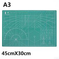 Cutting Patchwork Double-sided Cutting Mat Paper Cutting Board Handwriting Plank Engraving Pad A3 žalia