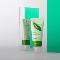 Farmstay Real Deep Clear Peeling Gel 100ml Gentle Exfoliating Facial Peeling Gel Korean Skincare Green Tea blue