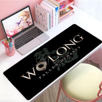 Cool Action Game Wwo Long Fallen Dynasty Mouse Pad Large Thick Desk Pad Stitched Edges Gaming Mouse Mat For Pc 800x300X2mm gray