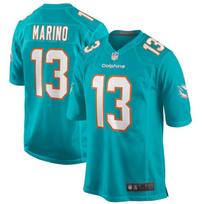 2026 Miami Dolphins Game Jersey Short Sleeve Embroidered Football Men Blue No.13