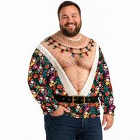 Vyriškas Kalėdinio rašto megztinis su kaklu, Puloveris rudeniui ir žiemai XXXL beige