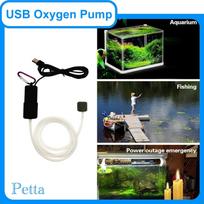 USB Oxygen Air Pump for Aquarium, Quiet Mini Air Pump with 1 Sponge Filter, 1 Air Stone for Shrimp Nano Fish Tank & Transporting Aquatic PA152-1 juoda