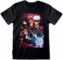 Jujutsu Kaisen T-shirt 2026 Summer Anime Print Round Neck Loose Casual Child Short Sleeved Top 140 black