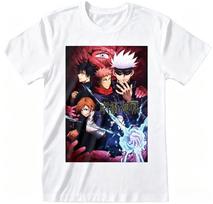 Jujutsu Kaisen T-shirt 2026 Summer Anime Print Round Neck Loose Casual Child Short Sleeved Top 130 black