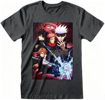 Jujutsu Kaisen T-shirt 2026 Summer Anime Print Round Neck Loose Casual Child Short Sleeved Top 160 black