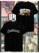 T-Shirt with GTA San Andreas Print S gray