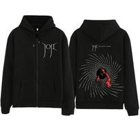 Joji Solaris Tour  Zipper Hoodie Man Woman Harajuku Pullover Tops Long Sleeve Streetwear Sweatshirt L juoda