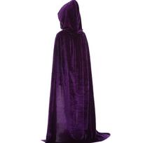 Helovino Suaugusiųjų Vaikų Raganių Apsiaustas Su Gobtuvu Cosplay Kostiumas Mirties Apsiaustas Karnavalo Šventės Helovino Ilgas Apsiaustas 8 Spalvų 70cm violetinė