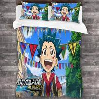 Anime Beyblade Burst Bedding Set Duvet Cover Bedroom Comforter Covers Single Twin King Size Quilt Cover Home Textile 70x133cm 2pcs