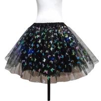Elastic Waist Adult Tutu Skirt 40cm Cosplay Skirt Halloween Costume Skirt  Stage Performance 15 black