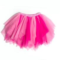 Elastic Waist Adult Tutu Skirt 40cm Cosplay Skirt Halloween Costume Skirt  Stage Performance 3 pink