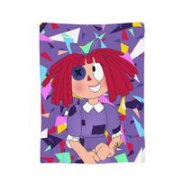 Hot Anime The Amazing Digital Circus Series Role Creative Cute Blanket Flannel Print Warm Soft Home Bedroom Blanket Supplies 100x150cm