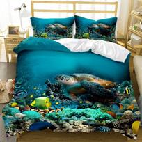 Finding Dory Nemo Bedding Sets Exquisite Bed Supplies Set Cartoon Duvet Cover Bed Comforter Set Bedding Set  Birthday Gift 100x135cm blue