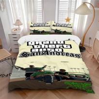 Gta San Andreas Bedding 3 Piece Set Hd Print Duvet Cover Pillowcases For Teens Adult Bedroom Decoration Christmas Gift C9211656 220cmx240cm