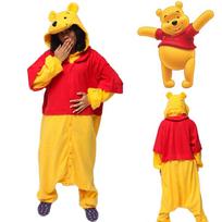 Disney Mikė Pūkuotukas Unisex Animacinis Kombinezonas Pižama, Šaltas Žiemos Kombinezonas, Helovino Kostiumas, Aukštos Kokybės Vaidmenų Žaidimo Kostiumas. XL red