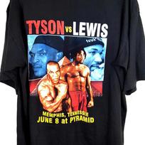 Vintage Rare Mike Tyson vs Lennox Lewis Rumble Black Men T-shirt NG2139 Unisex T-Shirt XXXL white