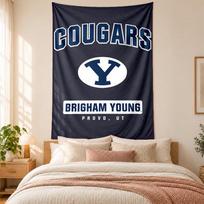 BYU Cougars Tapestry highquality for decorating living room bedroom dorm walls ideal as bedroom wallart orholiday gift 100cmx150cm white