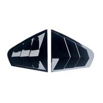 For Volkswagen Jetta MK6 2012-2018 Car Rear Louver Window Side Shutter Cover Trim Sticker Vent Scoop Carbon Fiber Accessories Gloss Black black