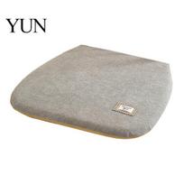 Comfortable Memory Foam Pad Chair Pad, Dining Cushion with Ties, Anti-slip Bottom, Washable Non Slip Cover, Soft Thick Warm Seat for Office A gray