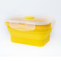 Recommended Retractable Silicone Bento Lunch Box Set for Kids – Microwave Safe and Fresh Keeping beige