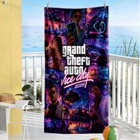 Gta Beach Towel Super Soft Microfiber Quickdry Fabric Comfortable Lightweight 80cmx160cm(31x63inch)