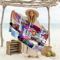 Gta Beach Towel Super Soft Microfiber Quickdry Fabric Comfortable Lightweight 70cmx140cm(27x55inch)
