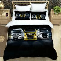 3D Man truck Retro printed Bedding Sets exquisite bed supplies set duvet cover comforter set bedding set luxury birthday gift 100×135cm