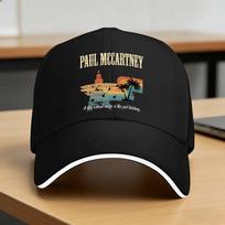 Paul McCartney Retro Star and Palms Baseball Cap  Hunting Camping Fashion Hip Hop Hats Unisex Custom Logo Sun Baseball Caps One Size