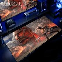 Xxl Cool Attack On Titan Anime Mouse Pad Office Computer Keyboard Gaming Accessories Mousepad NonSlip Desk Mat Pc Large Carpet 800x300x2mm