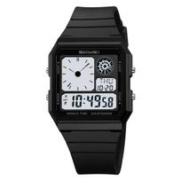 SKMEI 2347 Student Waterproof Outdoor Chrono Wristwatch Clock Reloj Daylight Time Digital Sport Electronic Watch For Men Women black