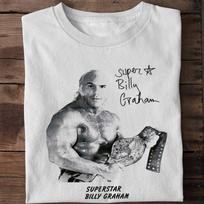 Rare Collection Superstar Billy Graham White S-2345XL Unisex T-shirt TMB826 XXL gray