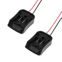 1/2PCS for Makita 12V DIY Adapter for Makita 10.8V-12V Li-ion Battery Dock Power Connector Battery Output Adapter 2pcs black