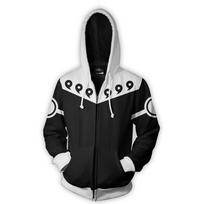 Naruto serijos 3D spausdintas anime džemperis vyrams ir moterims 3XL white