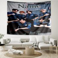 Custom Name BOYNEXTDOOR Print Tapestry, Backdrop, Easy Setup, Ideal for Bedroom, Office & Living Room, with Aesthetic Wall Hanging Decor. 150cmx200cm