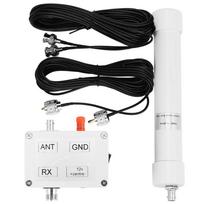 Aktyvioji antena nuo 10Khz iki 30Mhz Mini Whip Hf Lf Vlf Vhf Sdr Rx su nešiojamu kabeliu balta