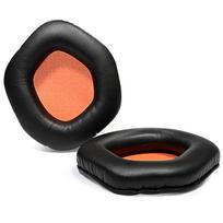 1Pair Replacement Potein Leather Memory Foam Cushion Ear Pads Earprads for Asus Rog Strix 7.1 2.0 PRO DSP Wireless Headphones onesize black