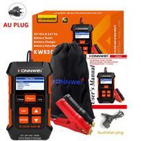 KONNWEI KW520 3-in-1 Lead Acid Battery Tester 12V 10A 24V 5A Charger Pulse Repair Tool Cranking Charging Test for Car Truck AGM