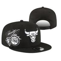High-Quality Adjustable Snapback Cap 3D Embroidery Hip Hop Hat Men Women Adjustable black