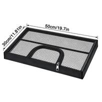 Smulkus tinklelis akvariumo dangtis Juodas žuvų tvenkinio dangtis Akvariumo apsauga nuo iššokimo Namų akvariumai 50×30cm