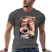 CORRIE LEGENDS HILDA AND STAN OGDEN Long TShirt Daily Casual Short Sleeve Tee Shirt M black