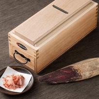Selected Premium Bonito Flake Shaver Katsuo no Sato Bushi Kawamoto-ya Chaho (Shaver + One Honkarebushi) brown