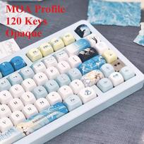 Cartethyia Keycaps Custom PBT Cherry/MOA Profile Sublimation Cartoon Anime Cute Point KeyCap for Gamers DIY Mechanical Keyboard