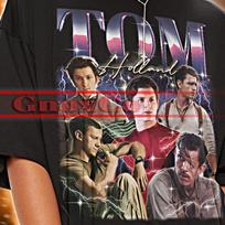 TOM HOLLAND Shirt, Tom Holland Vintage Tshirt, Tom Holland Retro Tees, Tom Holland Retro 90s Sweater, Tom Holland Merch Gift #saf 120 brown