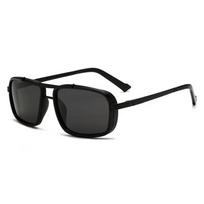 Xiaomi Glasses for Woman, Man Sunglasses – New Square UV400 Punk Aviator Sunglasses, Twin-Beam Frame juoda