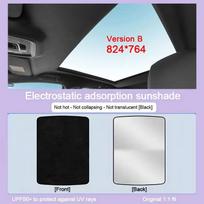 For BYD Seal EV EK 2022~2025 Skylight Sunshade Sunroof Electrostatic Adsorption Visors Anti UV Sun Protection Car Accessories white