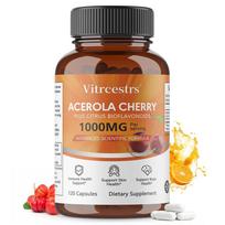 Vitrcestrs Acerola Cherry 1000mg Capsules with Citrus Bioflavonoids,120 Capsules beige